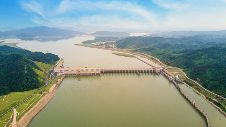 航拍峡江 水利杻纽_麦地视觉_吉安麦地网