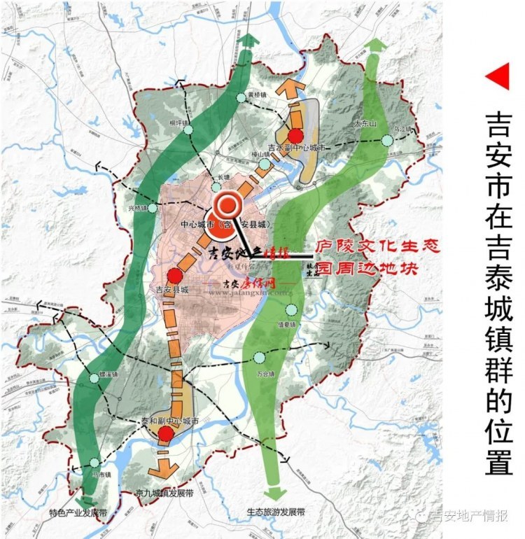 吉安市中心城区庐陵文化生态园周边规划出炉!未来沿江路将直通吉水